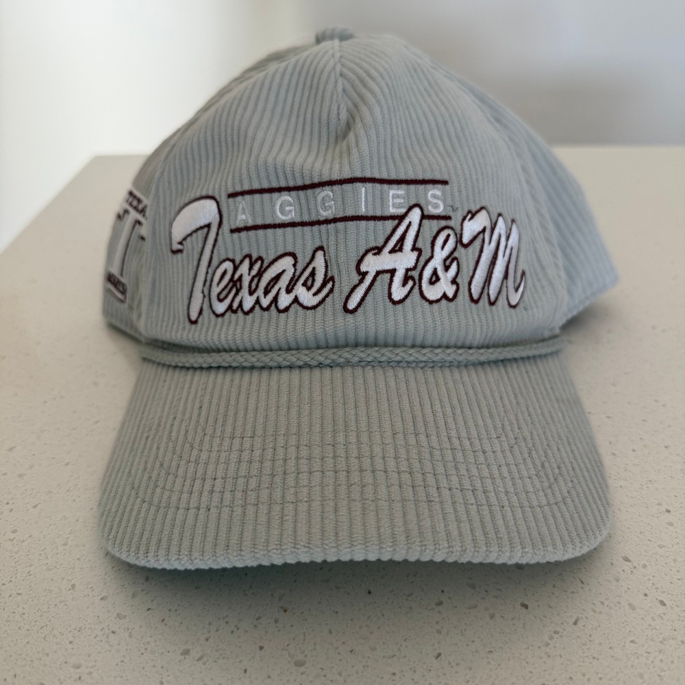 47 Brand Texas A&M Aggies Corduroy Snapback Hat Gray Rope Cap